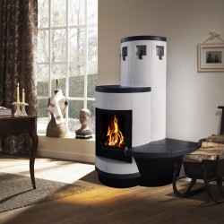 HANNOVER perlovo biela- tmavosivá s pravou bočnou lavicou